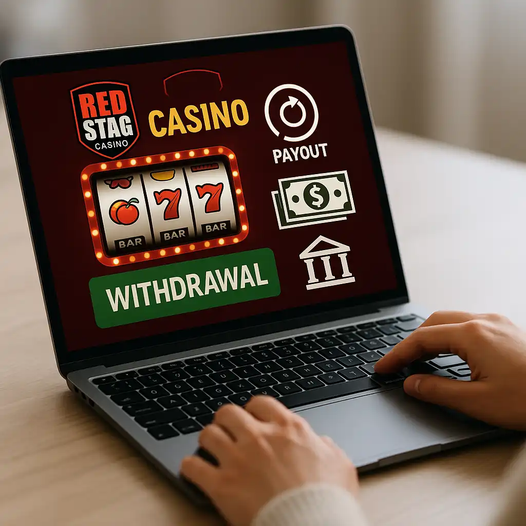 Red Stag Casino withdrawal review showing secure online banking and payout process